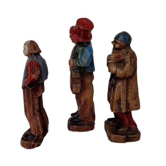 Syrocco Burwood Vintage 30s 40s Resin Hobo Folk Art Musicians Figurines - Picture 9 of 9